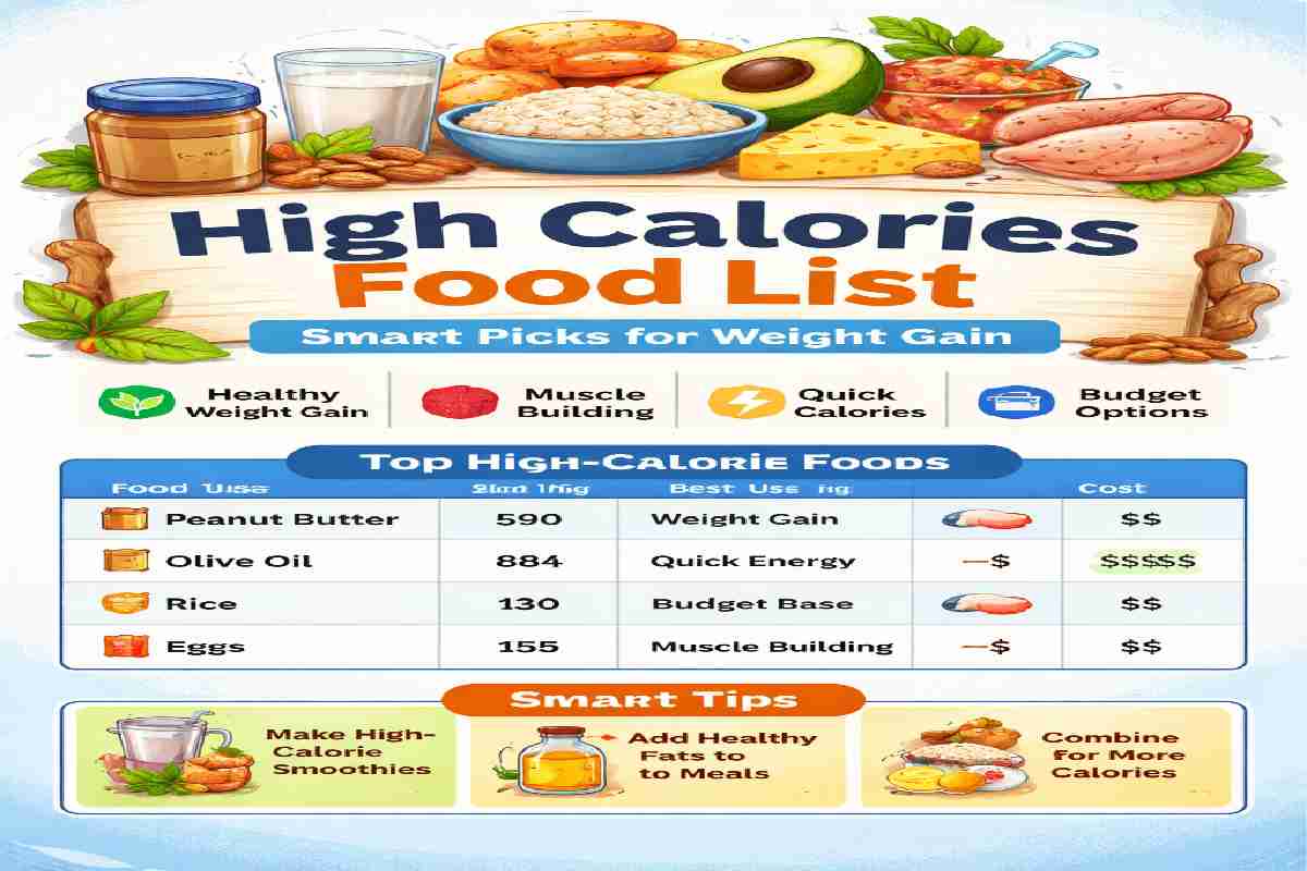 High Calories Food Lis