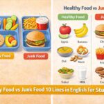 Healthy Food vs Junk Food 10 Lines