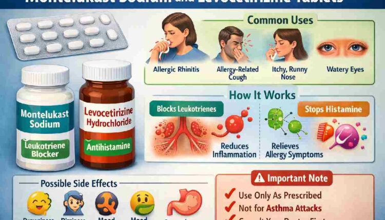 Montelukast Sodium and Levocetirizine Tablets