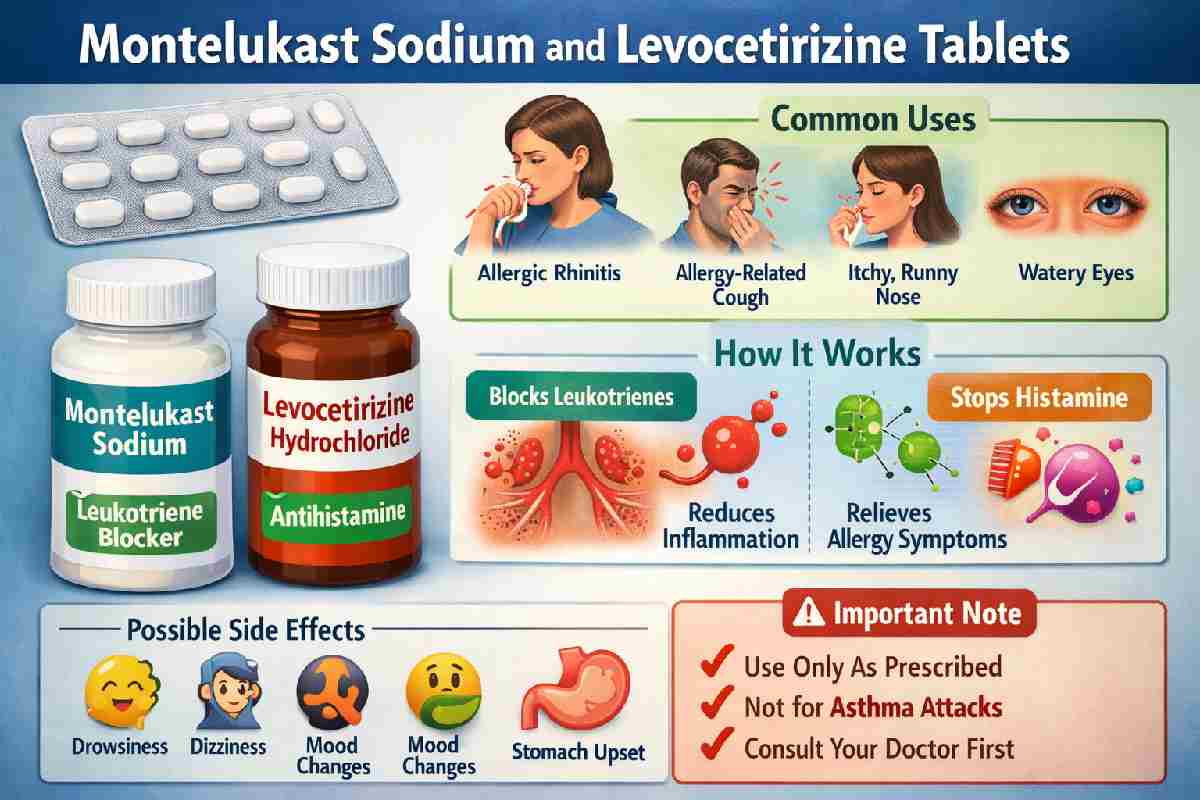 Montelukast Sodium and Levocetirizine Tablets